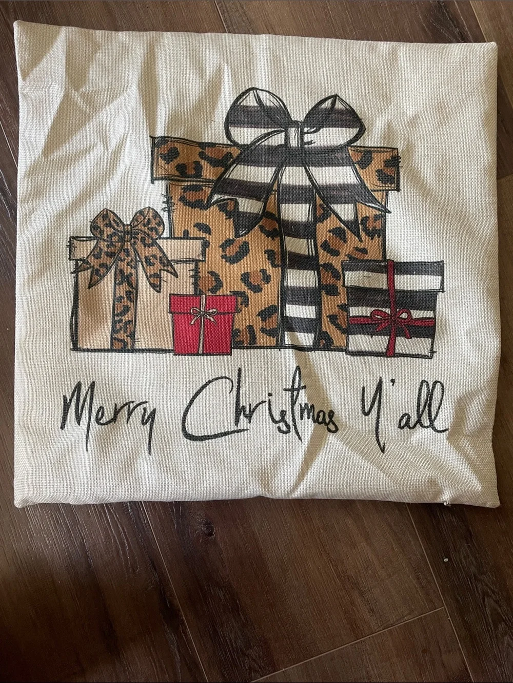“Merry Christmas Y’all” pillow cover